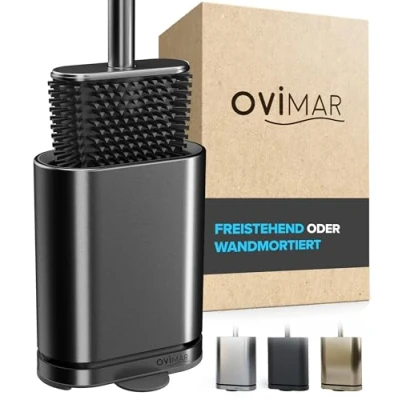 Afbeelding van Escobillero ovimar Falketind Bronce Siliconen badtrainer Badkuip met ventilatie Roestvrij staal Extra Goteo hoofdband Sólo 6 cm ancho