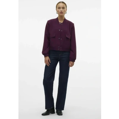 Afbeelding van Vero Moda Amala Short Bomberjacks, Dames, Maat: Large, Winetasting