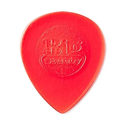 Afbeelding van Dunlop Plektrum Big Stubby 1,00 6er Set Red Transparent