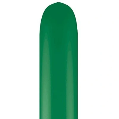 Afbeelding van 260Q Qualatex modelleerballonnen, standaardkleuren, groen, 100 stuks