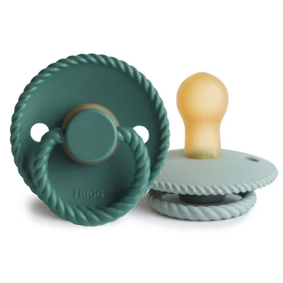 Afbeelding van Frigg Fopspeen Rope 0 6mnd Sage/Vintage Green 2st