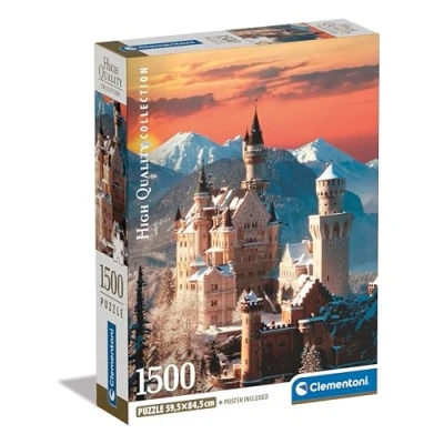 Afbeelding van Clementoni Puzzel 1500 Stukjes Kasteel Compacte doos Voor Volwassenen