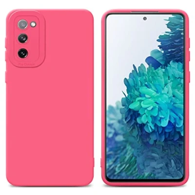 Afbeelding van Cadorabo Hoesje geschikt voor Samsung Galaxy S20 FE in Fluid ROOD Beschermhoes gemaakt van flexibel TPU silicone Cover Case