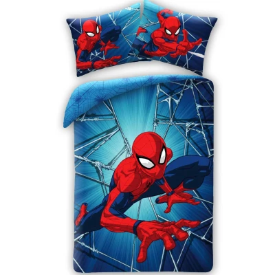 Afbeelding van Spider Man Dekbedovertrek 140 x 200 Katoen Eenpersoons 2in1