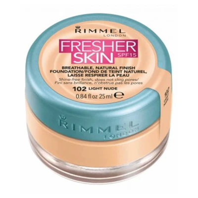 Afbeelding van Rimmel Fresher Skin Foundation 102 Light Nude