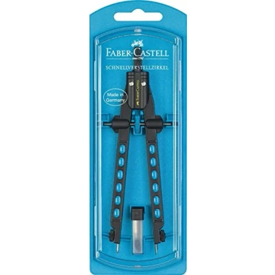 Afbeelding van Faber Castell 174335 Snelverstelpasser, passer Factory Neon (blauw)