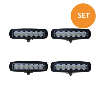 Afbeelding van Set 4 stuks 18W LED Breedstralers Basis