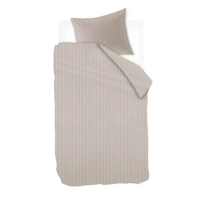Afbeelding van Ivorlyn Kent Dekbedovertrek Eenpersoons 140x200/220 cm Light Taupe