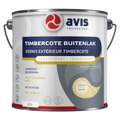 Afbeelding van Avis Timbercote Blank Hoogglans 2,5 liter Blanke lak &amp; Beits