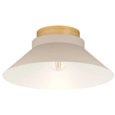 Afbeelding van EGLO Moharras Plafondlamp E27 Ø 40 cm Beige/Bruin Staal/Hout