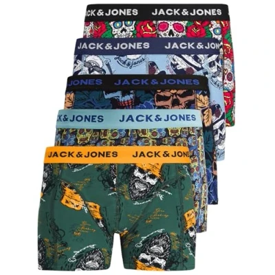 Afbeelding van Jack &amp; Jones Jacoliver Trunks Boxershorts voor heren, 5 stuks.