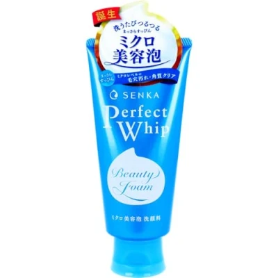 Afbeelding van Senka Perfect Whip 120 g, hydraterend gezichtsschuim, verrijkt met zijde en hyaluronzuur, gemaakt in Japan