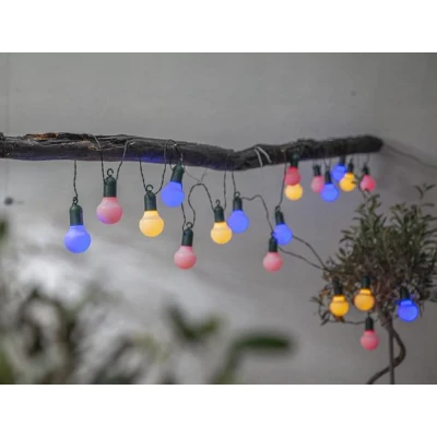 Afbeelding van Feestverlichting 570cm met 20 lampjes Multicolor (RGB)