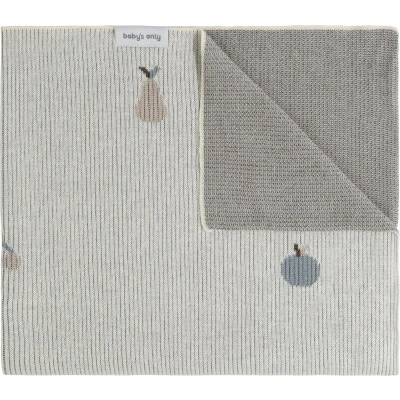 Afbeelding van Baby&#039;s Only Deken Wieg Lush 70x95 Nordic Blue/Ecru