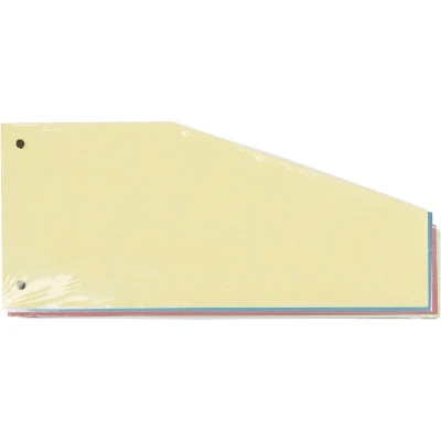 Afbeelding van Pergamy Trapezium Verdeelstroken, Pak Van 100 Stuks In Geassorteerde Kleuren Tabbladen