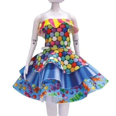 Afbeelding van Making Couture Outfit kit Maggy Candy Dress YourDoll PN 0164624
