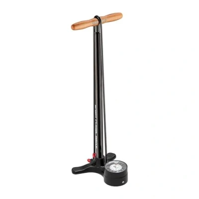 Afbeelding van Lezyne Sport Floor Drive Fietspomp Analoge drukmeter ABS1 Pro Tot 15 bar Presta en Schrader ventielen Zwart