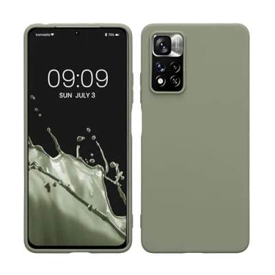 Afbeelding van kwmobile telefoonhoesje geschikt voor Xiaomi Redmi Note 11 Pro / (5G) 12 (4G) Hoesje smartphone Back cover in grijsgroen