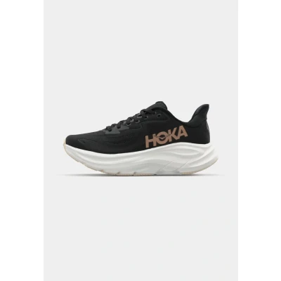 Afbeelding van HOKA Clifton 10 Hardloopschoenen voor op de weg, Dames, Maat: 42, Black/rose gold Schoenen