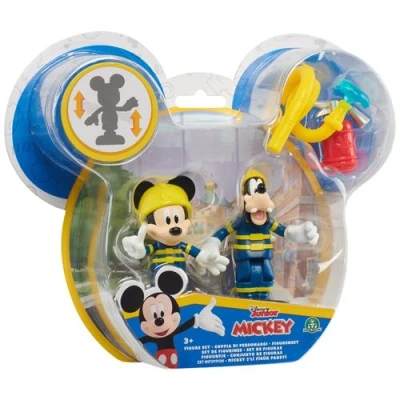 Image de Blister 2 figurines Mickey et Minnie Articulée avec accessoires 7,5 cm Modèle aléatoire