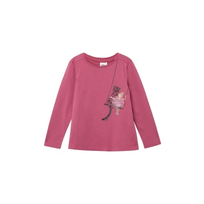 Afbeelding van s.Oliver IN Ashape MIT UND Applikation Longsleeve voor kinderen, Maat: 104/110, Altrosa
