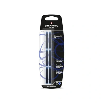 Afbeelding van Sheaffer inktpatronen Skrip blauw blister met 6 patronen geschikt voor de VFM collectie SF 93091