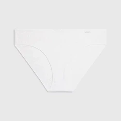 Afbeelding van Calvin Klein dames Sheer Marquisette slip van kant in de kleur Wit, maat: XS