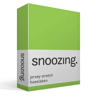 Afbeelding van Snoozing Jersey Stretch Hoeslaken Tweepersoons 140/150x200/220 cm Lime
