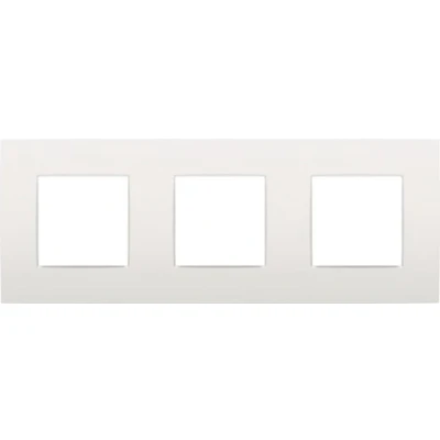 Afbeelding van Niko Drievoudige horizontale afdekplaat, kleur Intense white