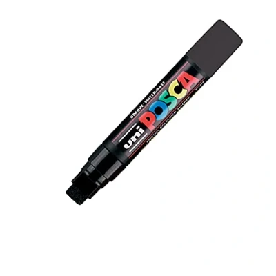 Afbeelding van Markeerstiften POSCA PC 17K Zwart (5 Stuks)