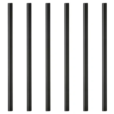 Afbeelding van Lyngby Glas Rietjes 14,5 cm 6 stuks Zwart