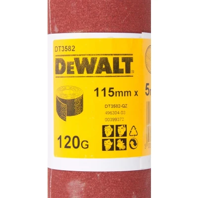 Afbeelding van DeWALT DT3582 P120 Schuurpapier, rol 5m x 115.