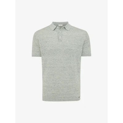 Afbeelding van Gentiluomo Polo Linen Groen Heren L