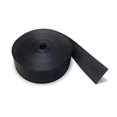 Afbeelding van On1shelf Riem van polypropyleen, zeer sterk, nylon, zwart, breedte 50 mm, 10 m (50 mm)