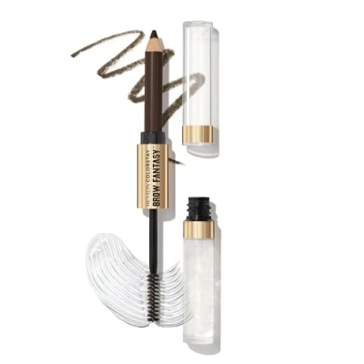 Afbeelding van Revlon ColorStay Brow Fantasy, 2 in 1 wenkbrauwproduct: poederfinish potlood en transparante fixeergel met provitamine B5, houdt tot 16 uur, 004 Dark Brown