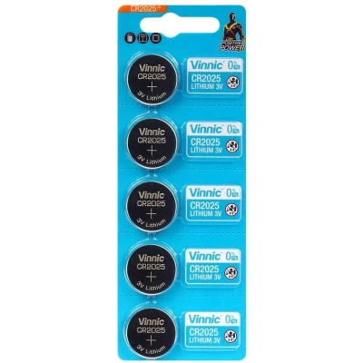 Afbeelding van 5 x CR2025 Lithium knoopcel batterijen