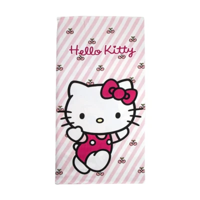 Afbeelding van Strandhanddoek Hello Kitty Licht Roze 70 x 140 cm