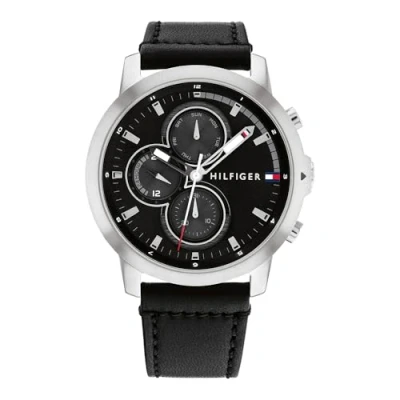 Afbeelding van Tommy Hilfiger Chronograaf silber schwarz schwarz, Heren, Maat: One Size,
