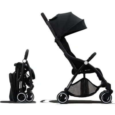 Afbeelding van Hamilton by Yoop S1 Plus Buggy MagicFold™ Technologie Tot 22 kg Wandelwagen Compact Plooibuggy Baby Inklapbaar Kinderwagen Zwart
