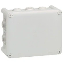 Afbeelding van Legrand Aftakdoos Plexo rechth. IP 55 waterdicht grijs 10 kabelinv