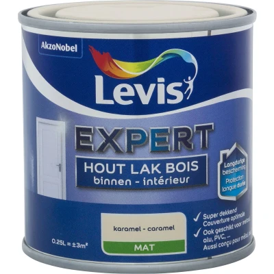 Afbeelding van Levis Expert houtlak binnen mat 0,25l caramel