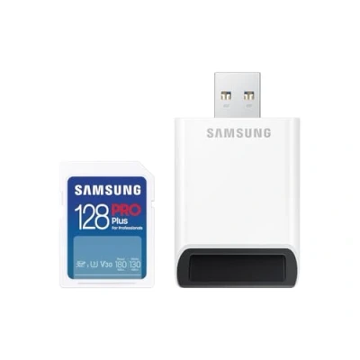 Afbeelding van Samsung PRO Plus 128GB SDXC + Kaartlezer