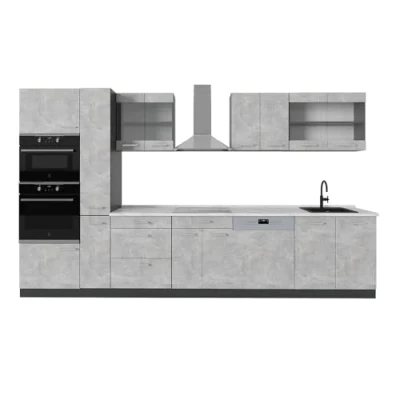 Afbeelding van Vicco Keuken R Line, Beton/antraciet, 350 cm , WB Marmer
