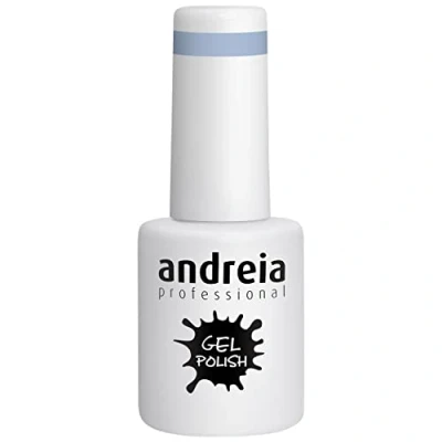 Image de Andreia Vernis Gel Semi Permanent pour Lampe UV/LED à Ongles Couleur Intense Tenue 4 Semaines French Manucure 287 Bleu pastel Nuances de Vert 10,5 ml