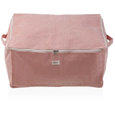 Afbeelding van Opbergdoos Versa Corduroy 40 x 25 50 cm Roze