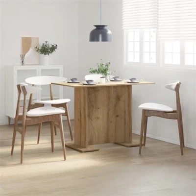 Image de vidaXL Table à manger chêne artisanal 110 x 60 75 cm bois ingénierie855809
