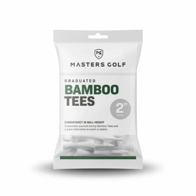Afbeelding van Bamboo Graduated Golftees 51mm 20 stuks Wit
