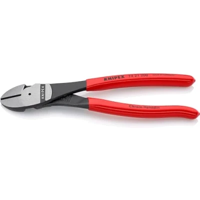 Afbeelding van KNIPEX 74 21 200 Zijkniptang met hoge vermenigvuldiging ommanteld in zwart kunststof mm