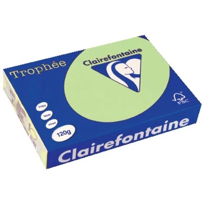 Afbeelding van Clairefontaine Trophée Pastel, Gekleurd Papier, A4, 120 G, 250 Vel, Groen Papier