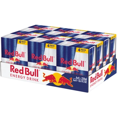 Afbeelding van Red Bull 24 X 250 Ml 4 packs